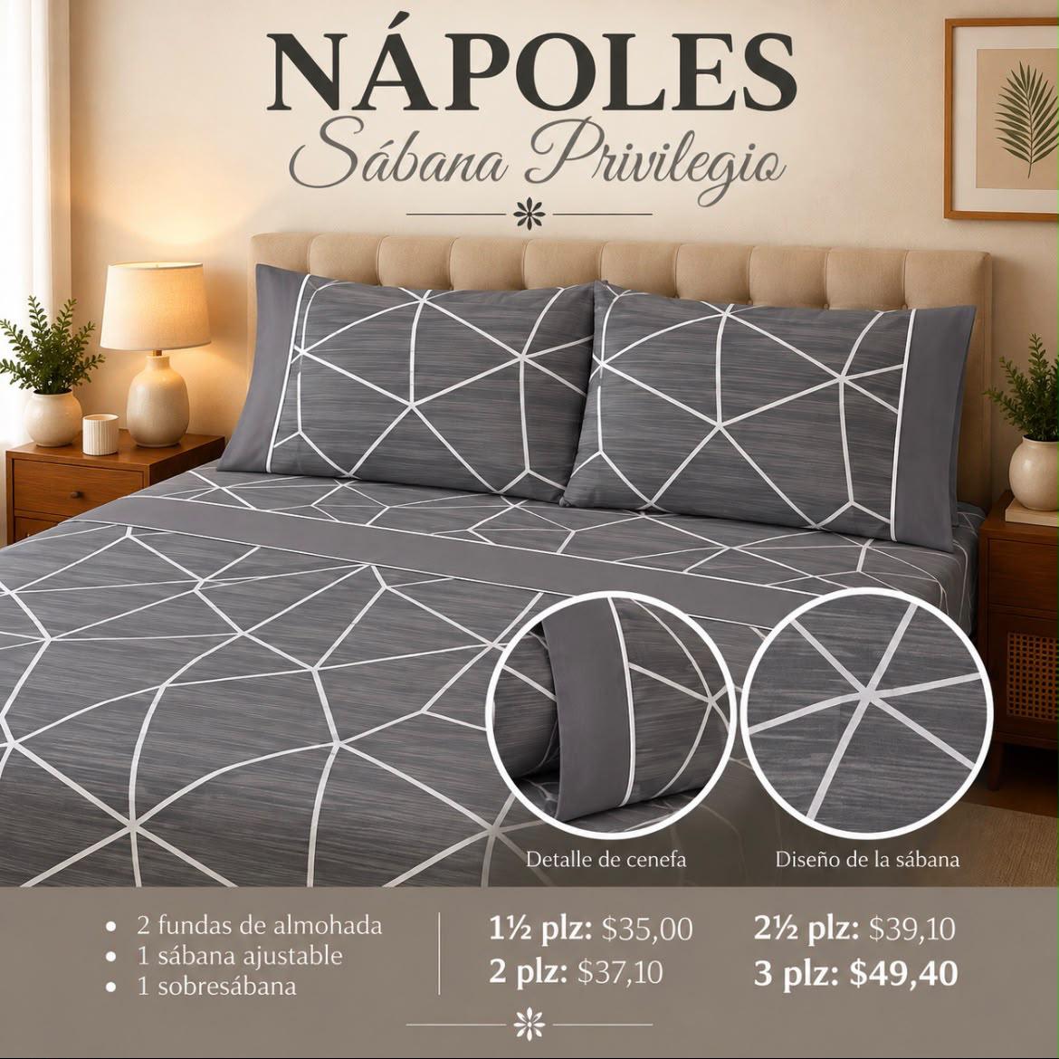 Sábanas Privilegio Napoles