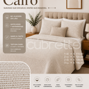 Cubrecama Aura Cairo