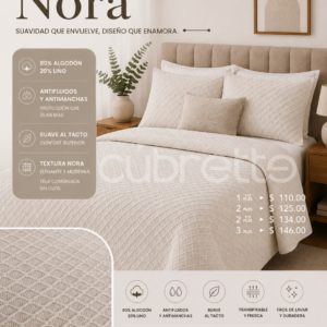 Cubrecama Aura Nora