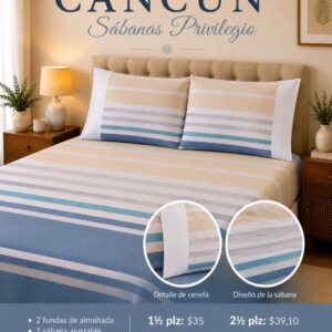 Sábanas Platino Cancún