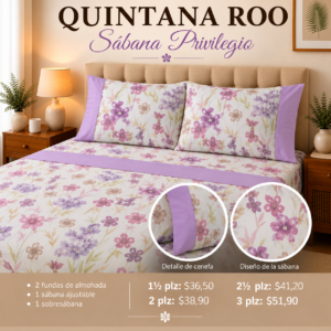 Sábanas Privilegio Quintana Roo